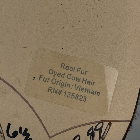 NWOB FRANCO SARTO Calf Hair Block Heel Ankle Boot - Picture 12 of 13